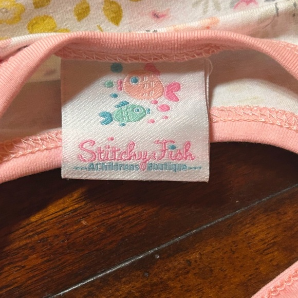 Stitchy Fish Floral Print Girls Dress Size 10 - Picture 3 of 6